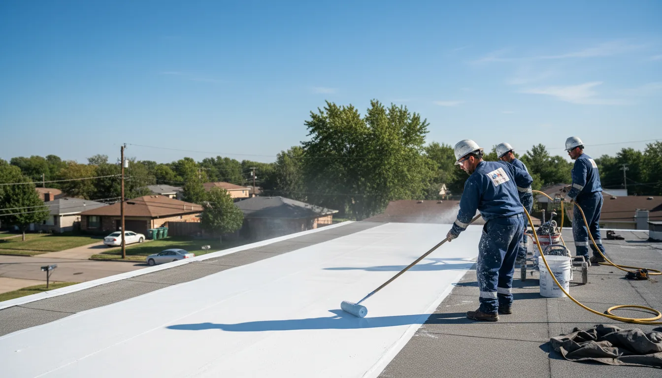Commercial roof coating in Putnamville, IN near me